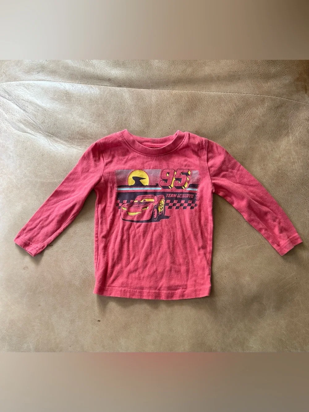 Jumping Beans Disney Long Sleeve Lightning McQueen T-Shirt Size 18M
